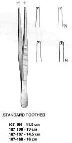 Standard Toothed Dressing-Tissue Forcep